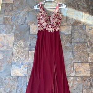 Burgundy Prom Dress